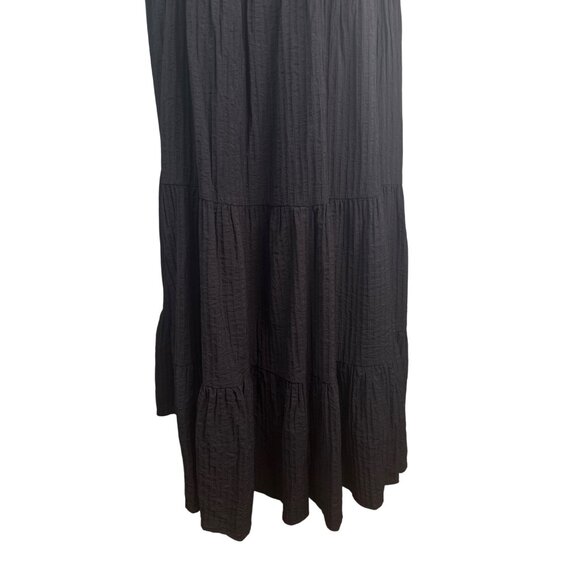 2/$30 Black Lush Size Large Halter Maxi Dress With Open Back & Tiered Skirt - Picture 9 of 16